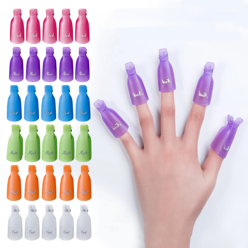 Hair Care Gel - 10 Pcs/Bag Manicure Art Dipped Cap