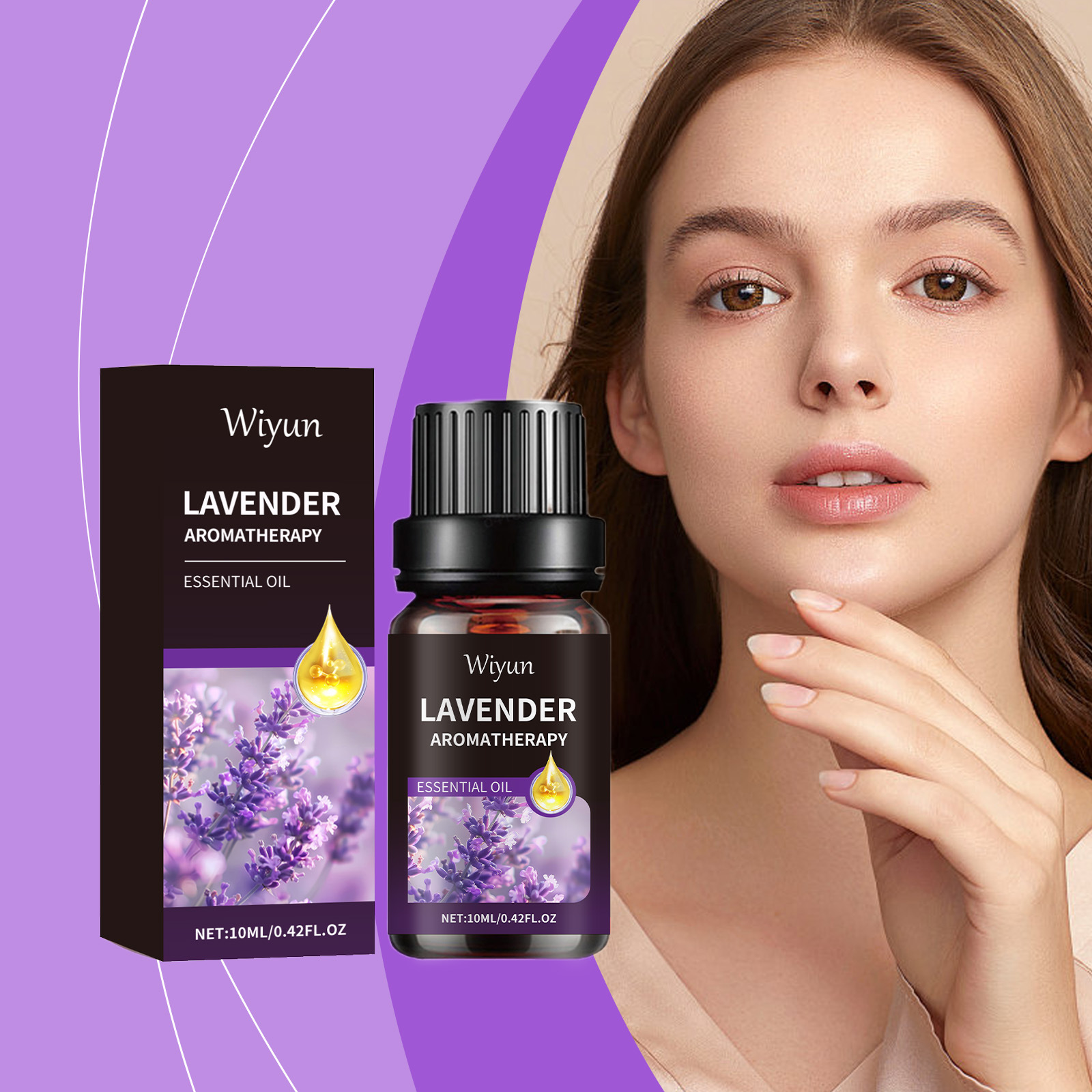 Hair Care Natur - Lavender Essential Oil Anti-Frizz Repair Damaged
