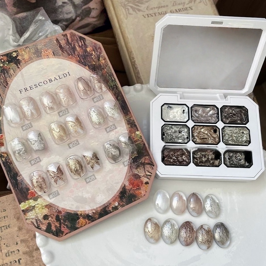 9 grid solid nail polish, meta - Hair Care Gel 评论和价格