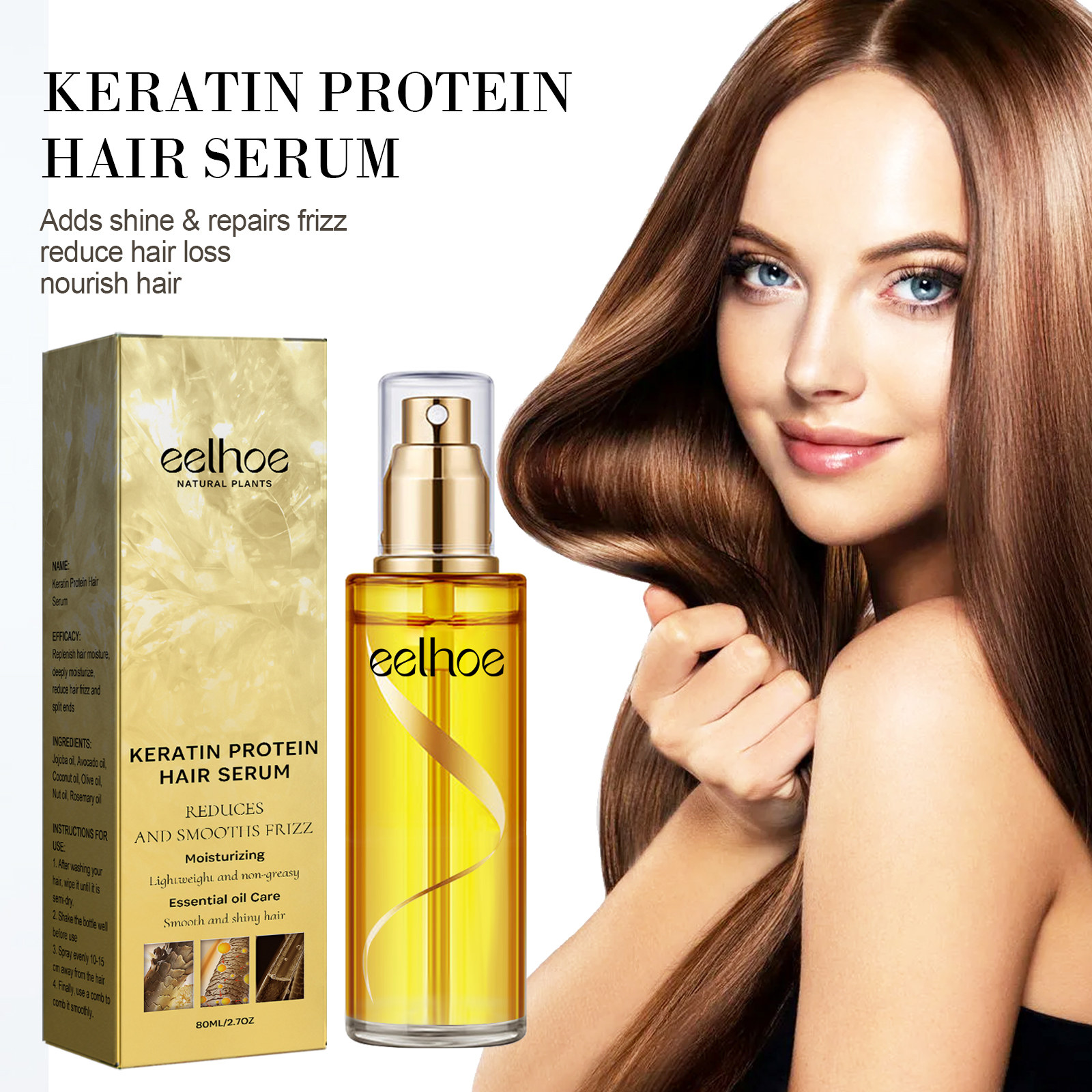 Keratin Hair Growth Care Essen - Hair Care For Curly Dry Hair 评论和价格