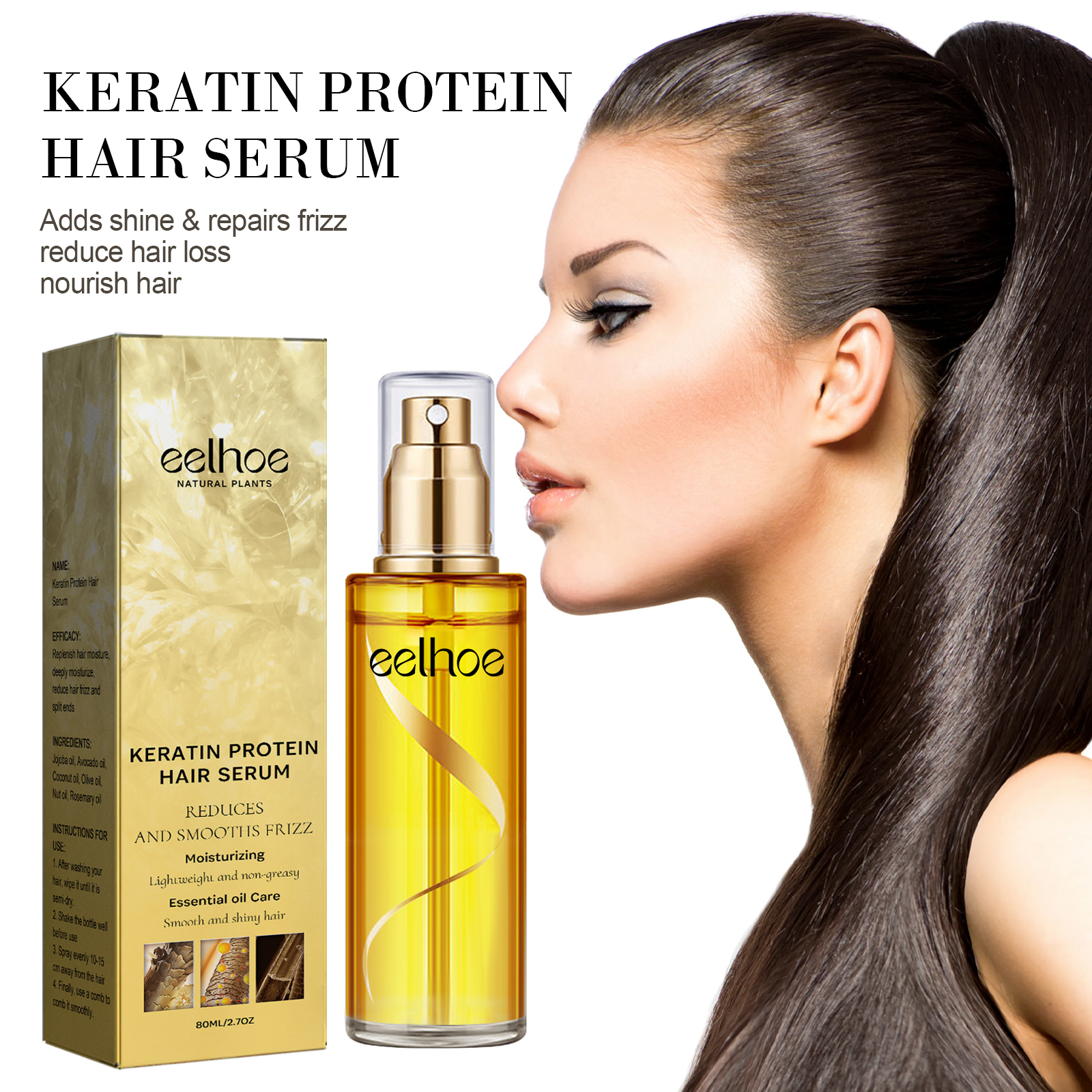 Keratin Hair Growth Care Essen - Hair Care For Curly Dry Hair 评论和价格