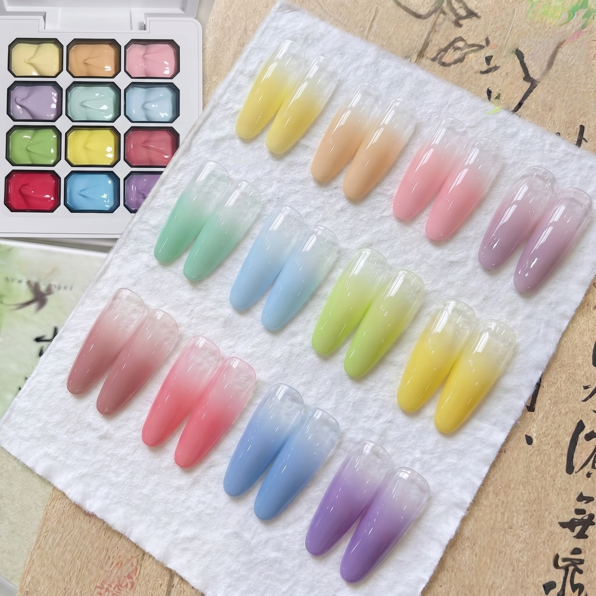 12-color Macaron solid gel nai - Hair Care Gel 评论和价格