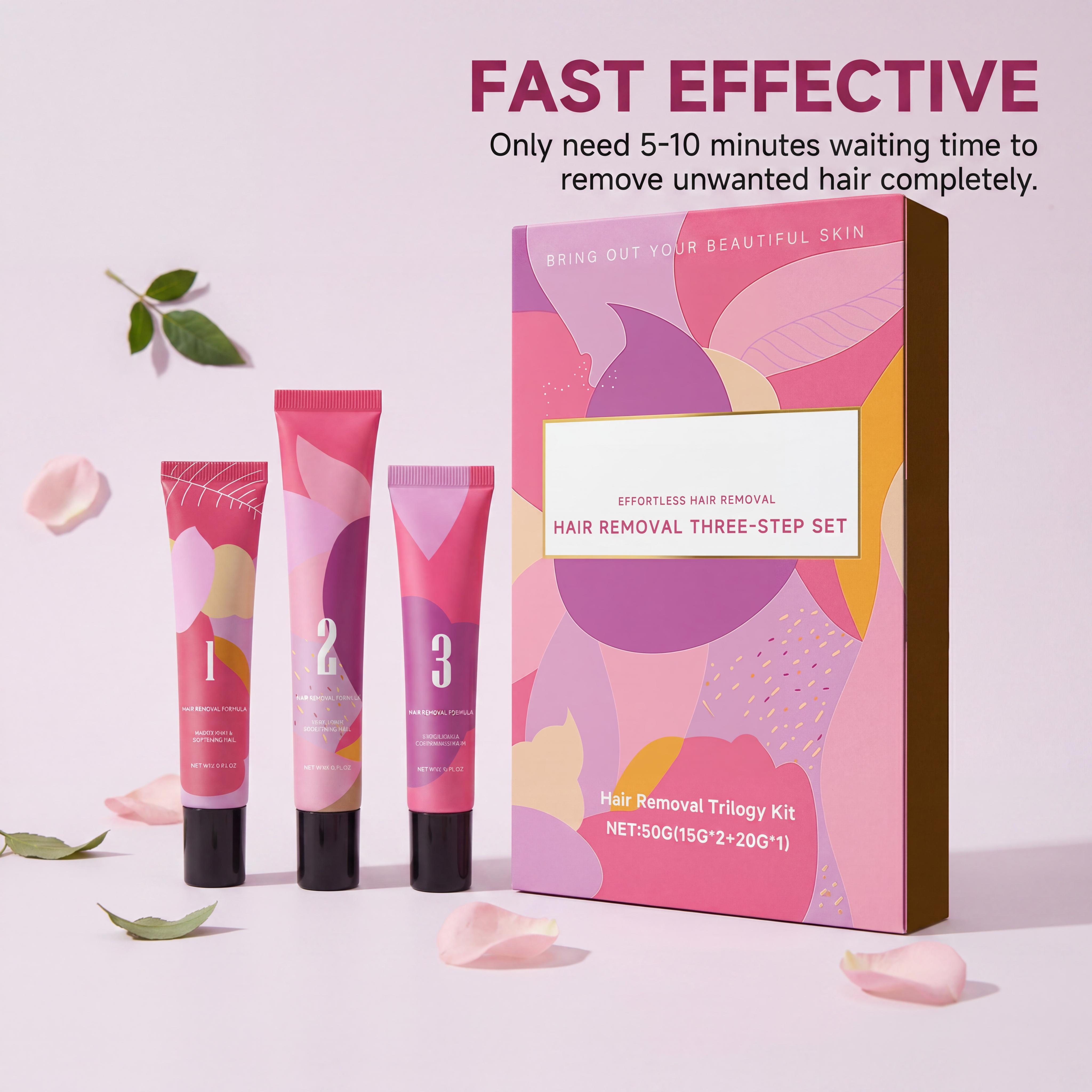 Hair Removal Cream Kit 3-Step  - Hair Care Step 评论和价格