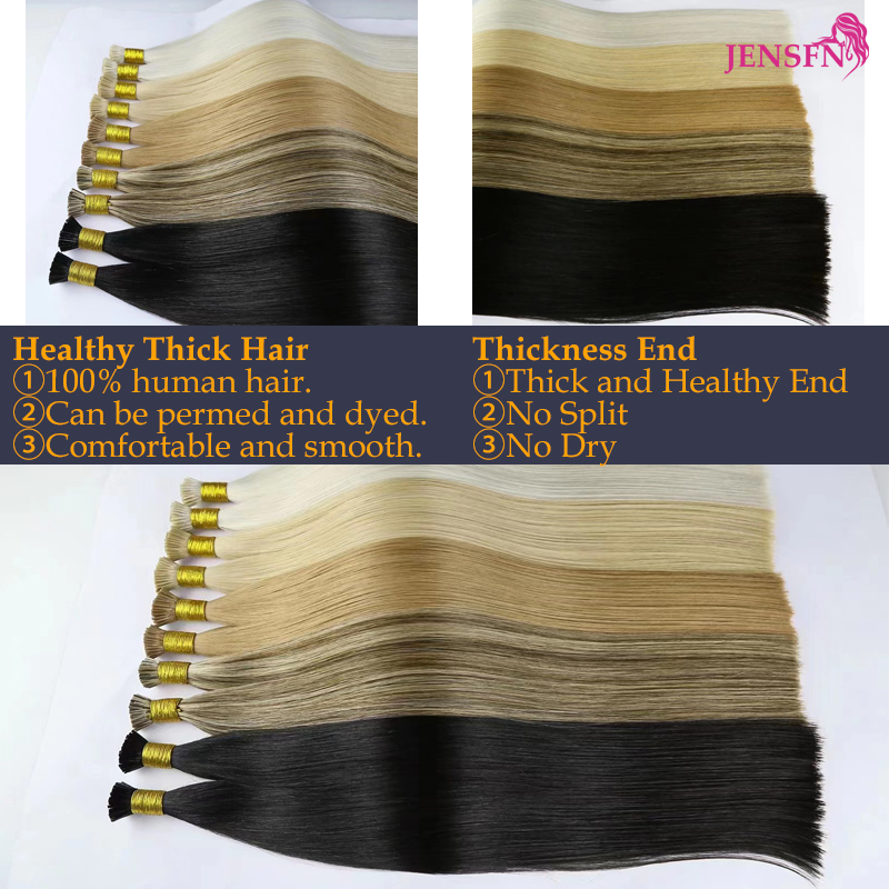 JENSFN Straight  I Tip Hair Ex - Hair Care Tips 评论和价格