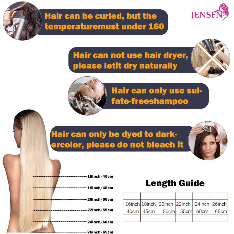 JENSFN Straight  I Tip Hair Ex - Hair Care Tips 评论和价格
