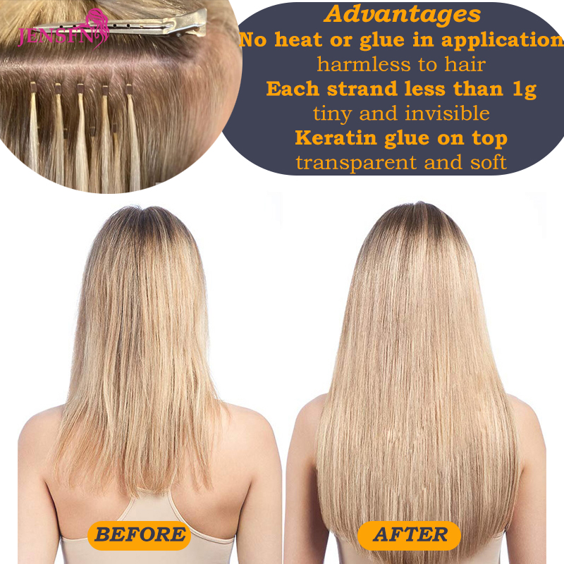 JENSFN Straight  I Tip Hair Ex - Hair Care Tips 评论和价格