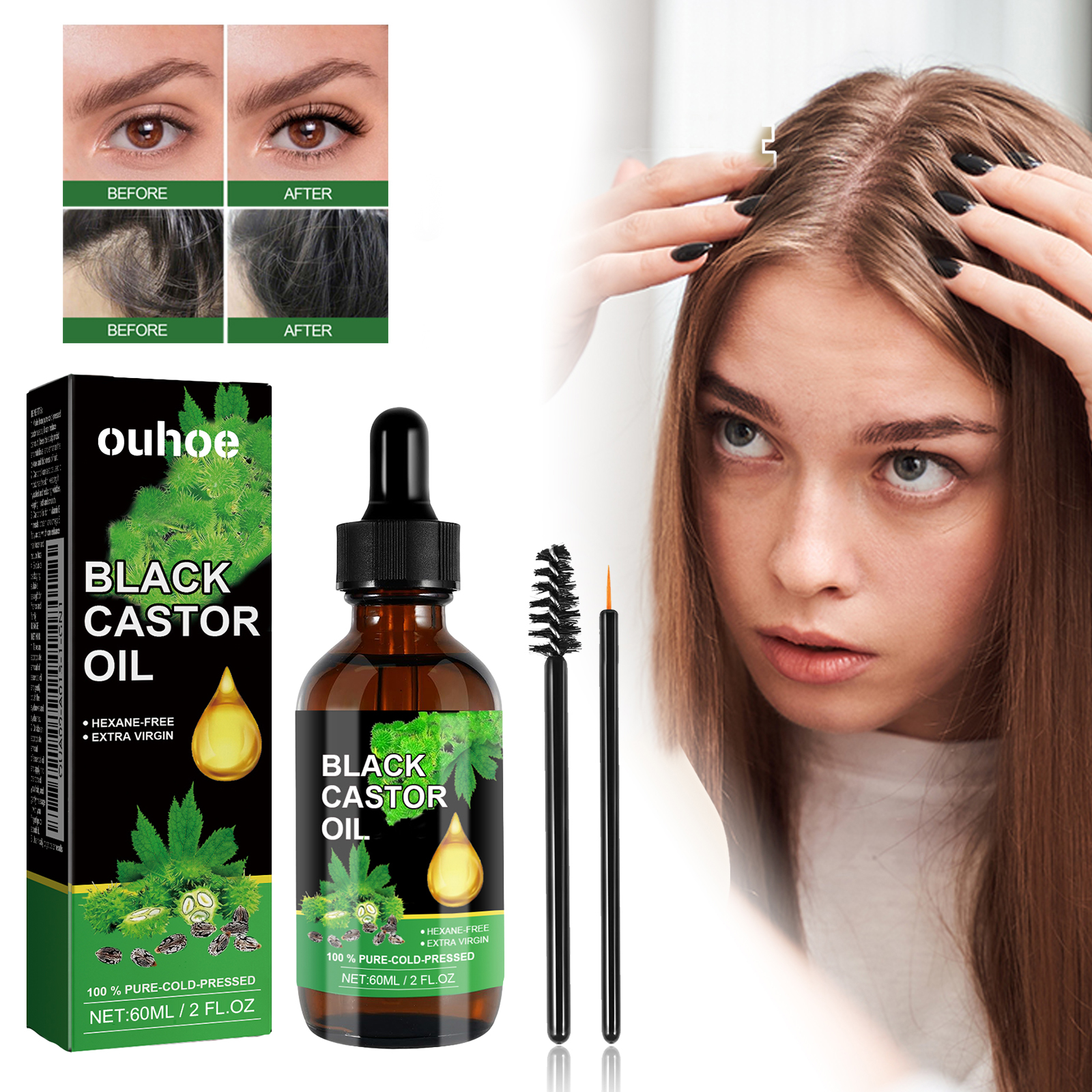Black Castor Oil Nourishes Hai - Hair Care Natur 评论和价格