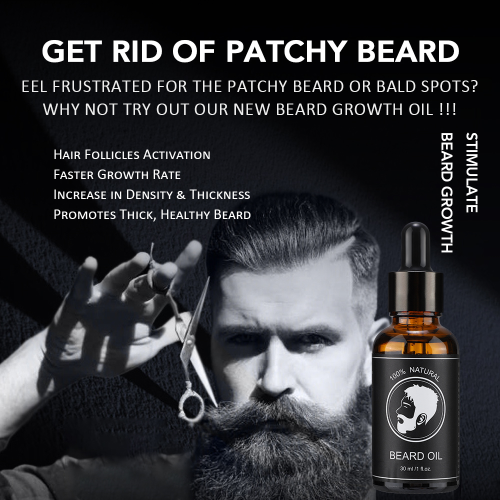 Facial Hair Beard Growth Oil B - Hair Care Natur 评论和价格