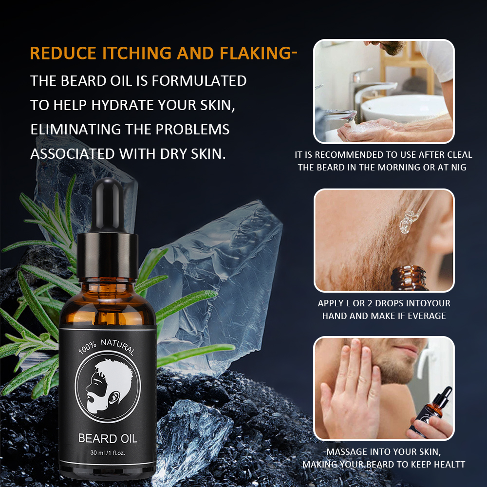 Facial Hair Beard Growth Oil B - Hair Care Natur 评论和价格