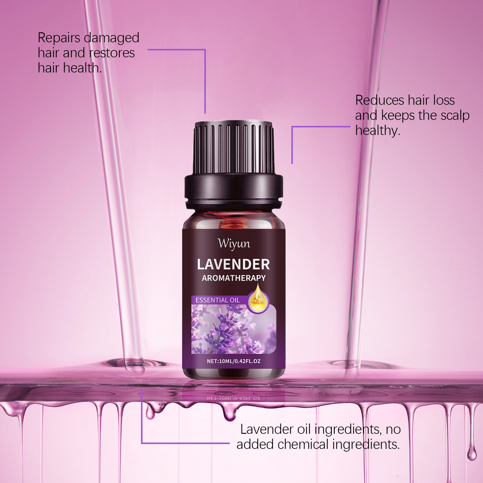 Lavender Essential Oil Anti-Fr - Hair Care Natur 评论和价格