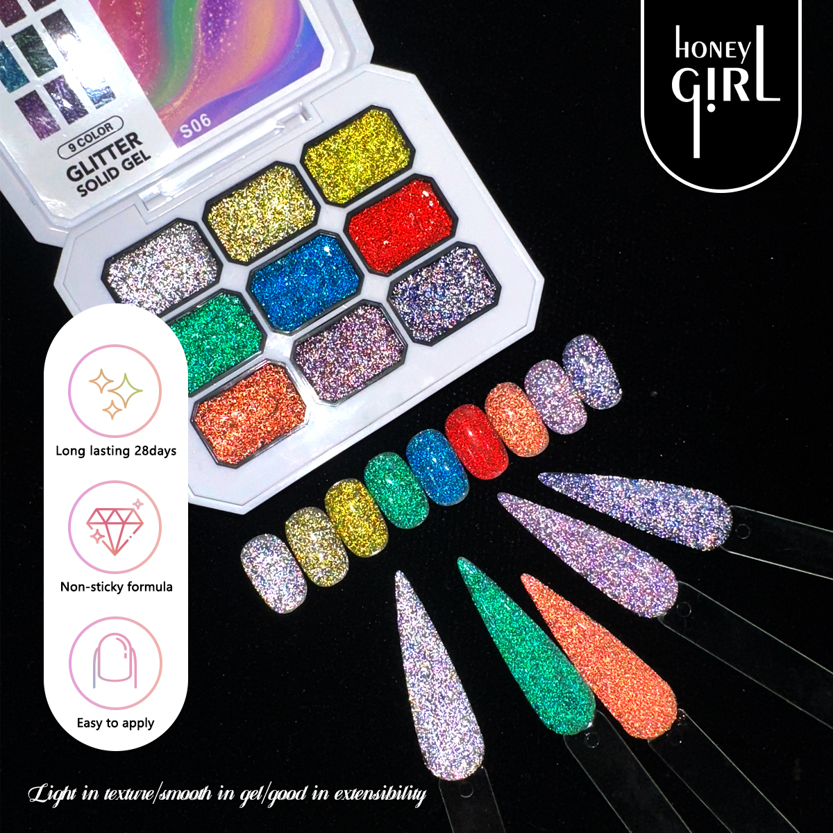 9 color shiny gel nail polish, - Hair Care Gel 评论和价格