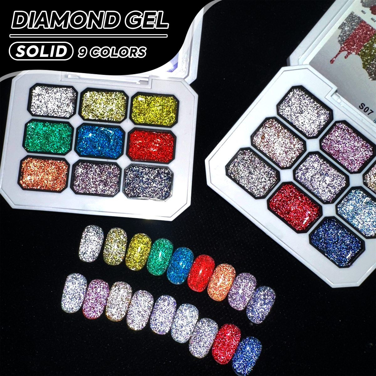9 color shiny gel nail polish, - Hair Care Gel 评论和价格