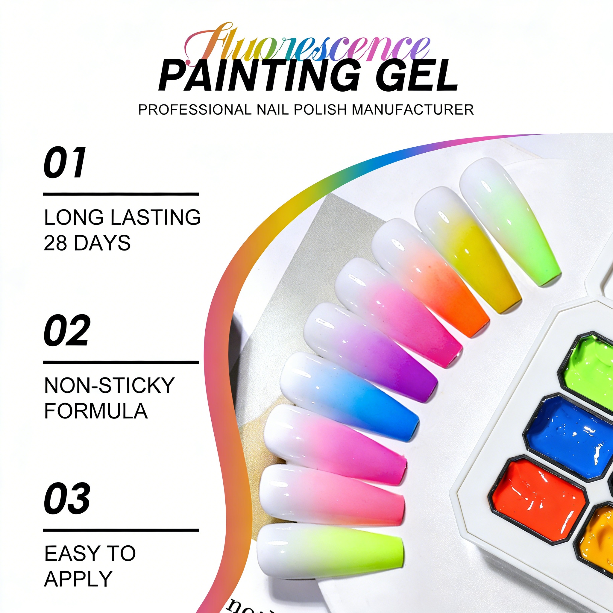 9-color solid nail polish ，pat - Hair Care Gel 评论和价格