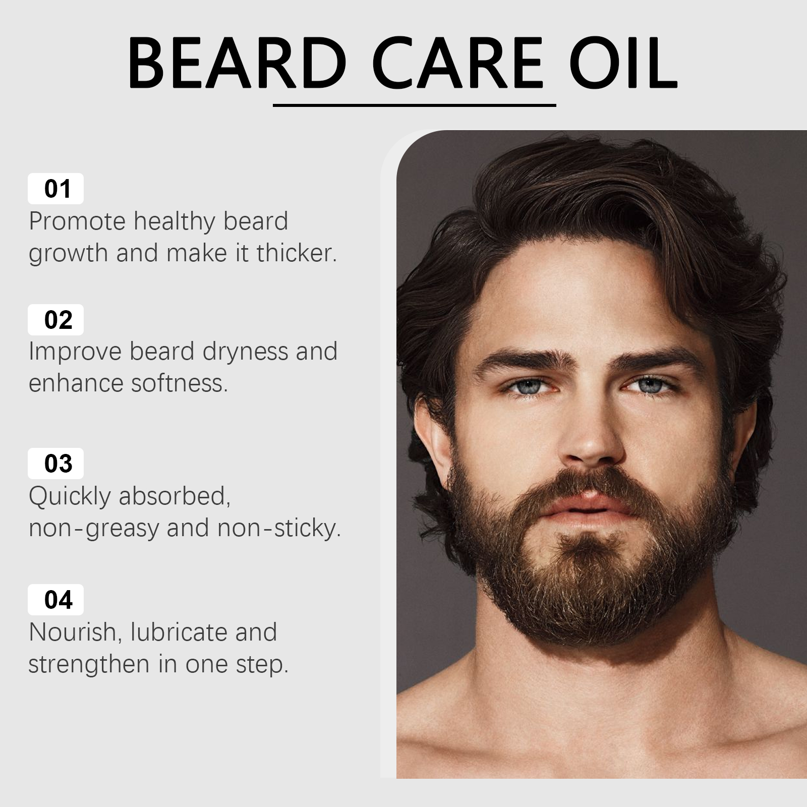 Men Beard Oil Enhance Mustache - Hair Care Natur 评论和价格