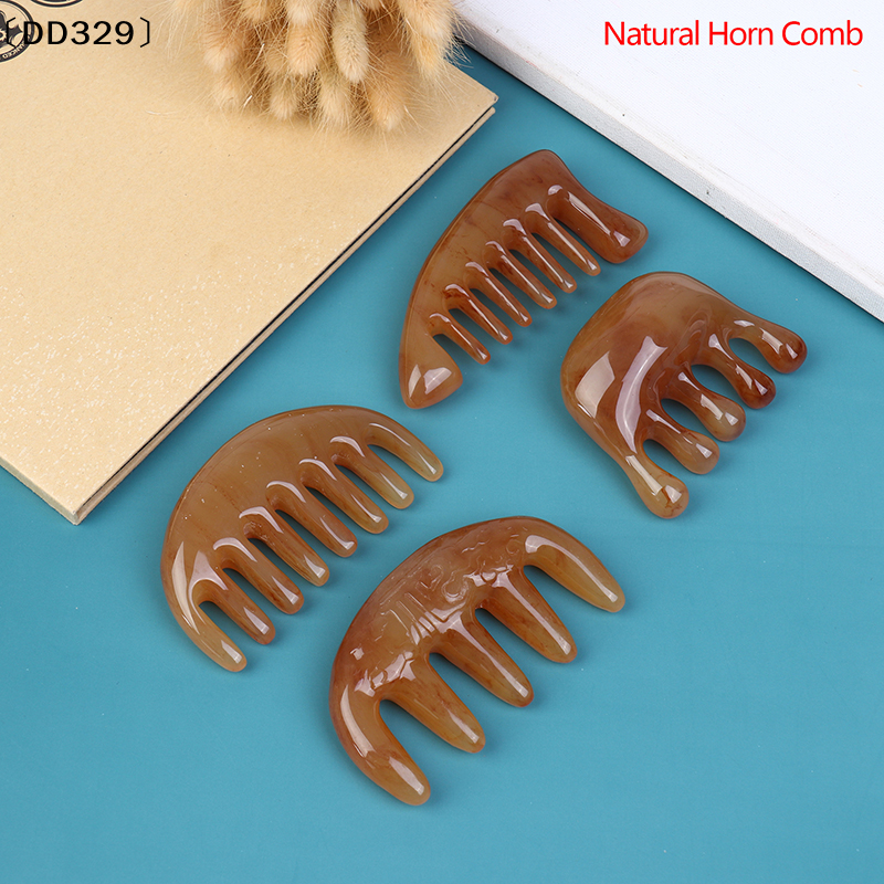 1×Natural Ox Horn Pocket Comb  - Hair Care Natur 评论和价格