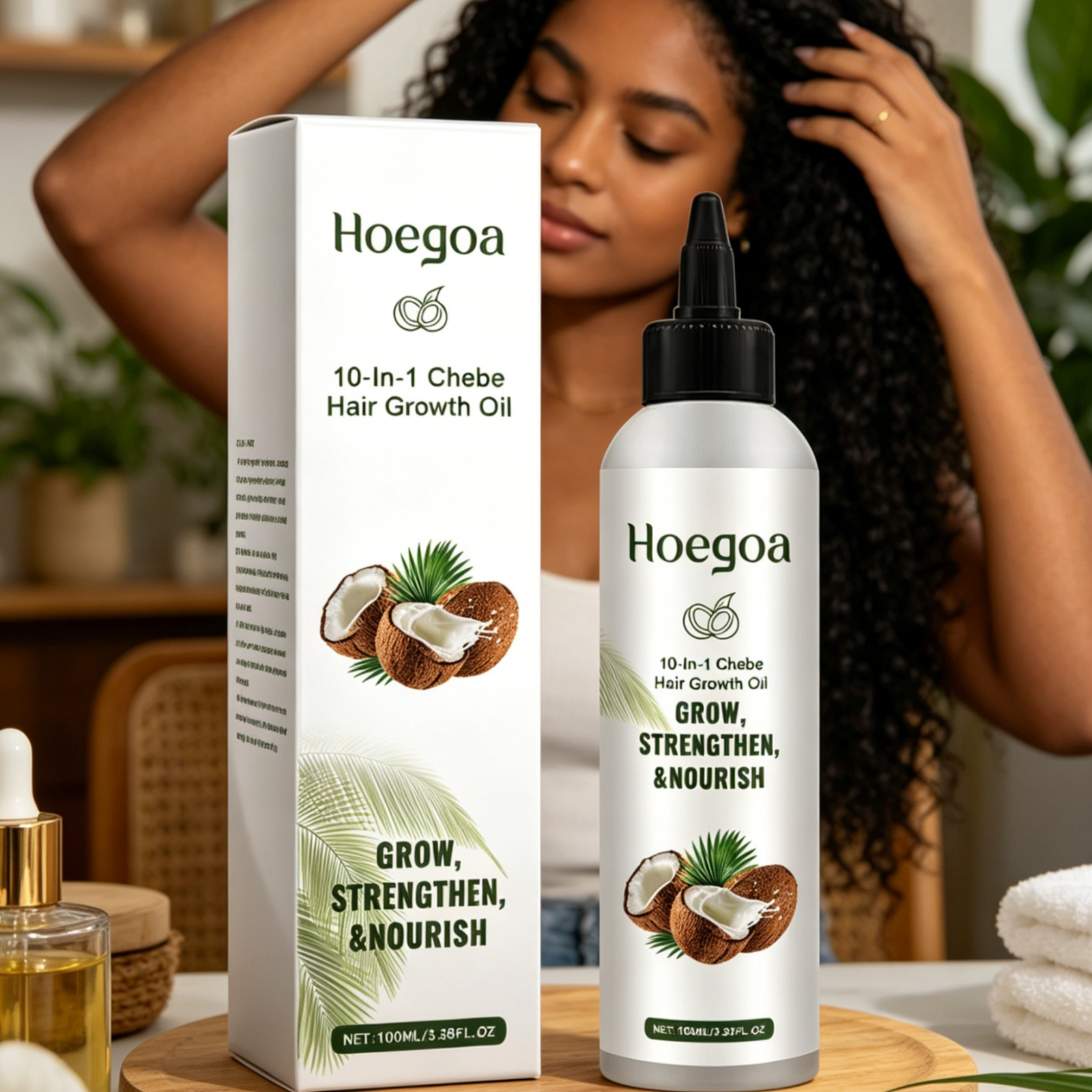 Hoegoa Chebe Hair Growth Oil F - Hair Care Natur 评论和价格