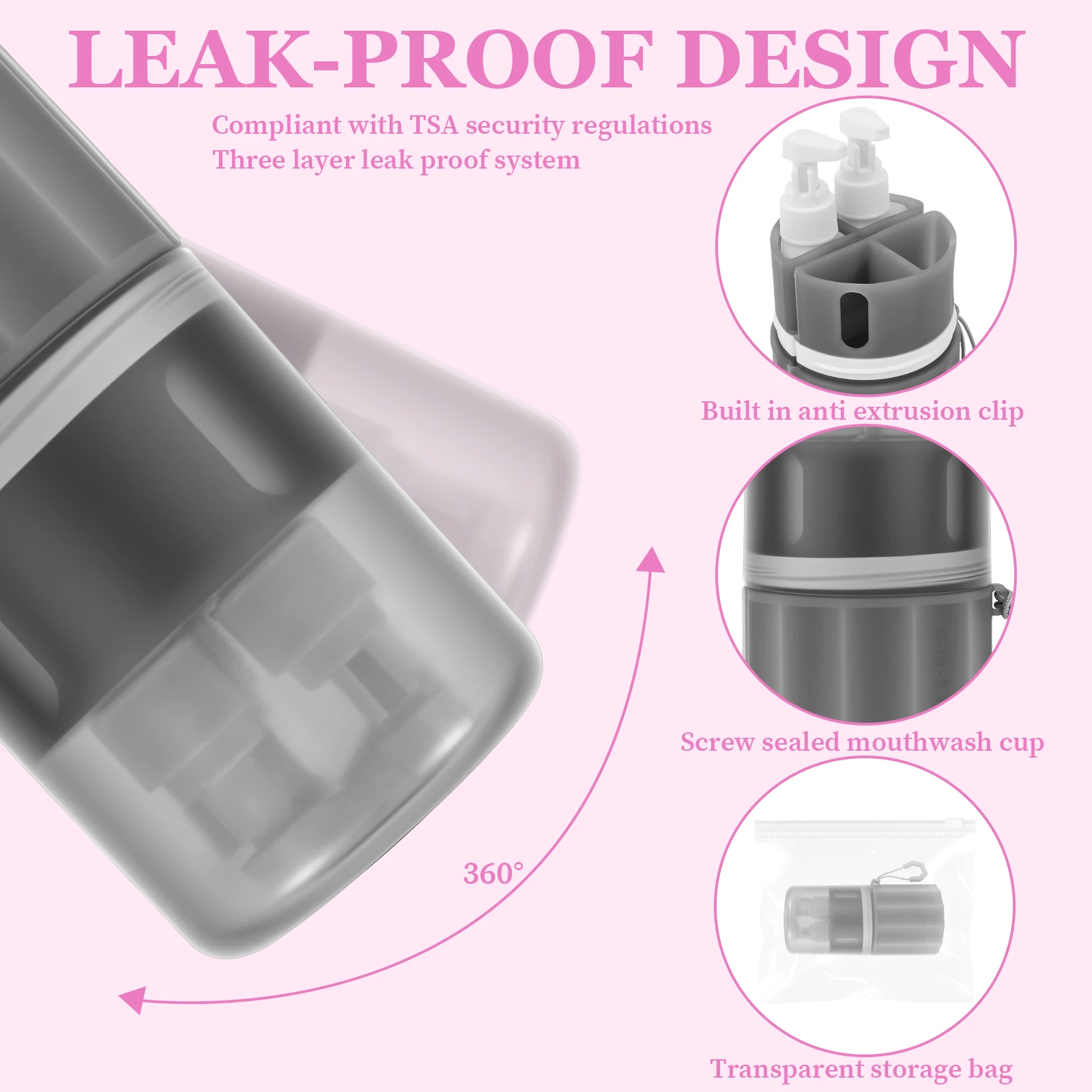 4 in 1 Travel Toiletry Contain - Dry Shampoo Travel 评论和价格