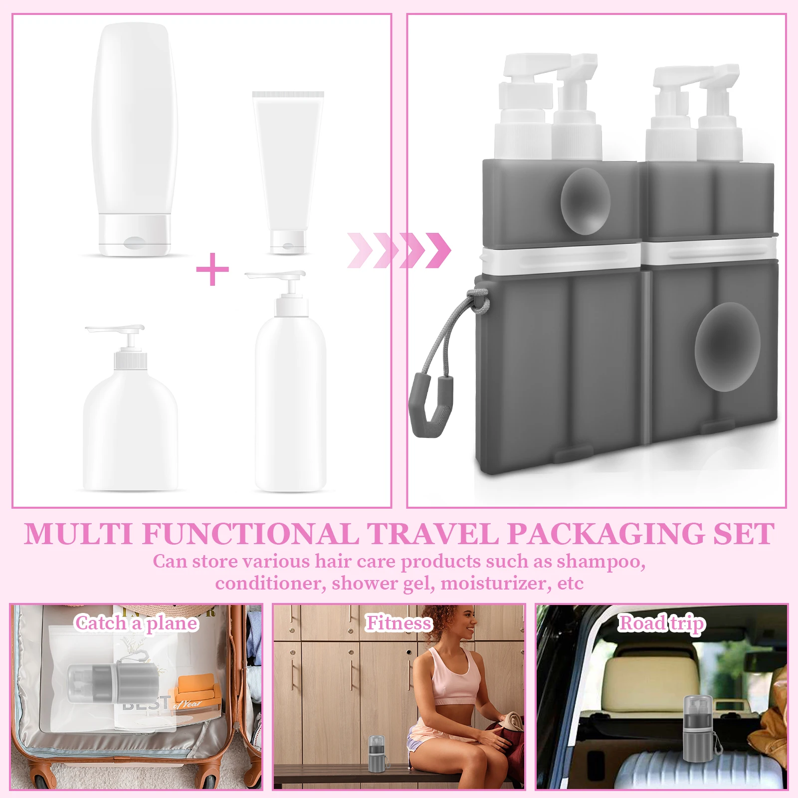 4 in 1 Travel Toiletry Contain - Dry Shampoo Travel 评论和价格